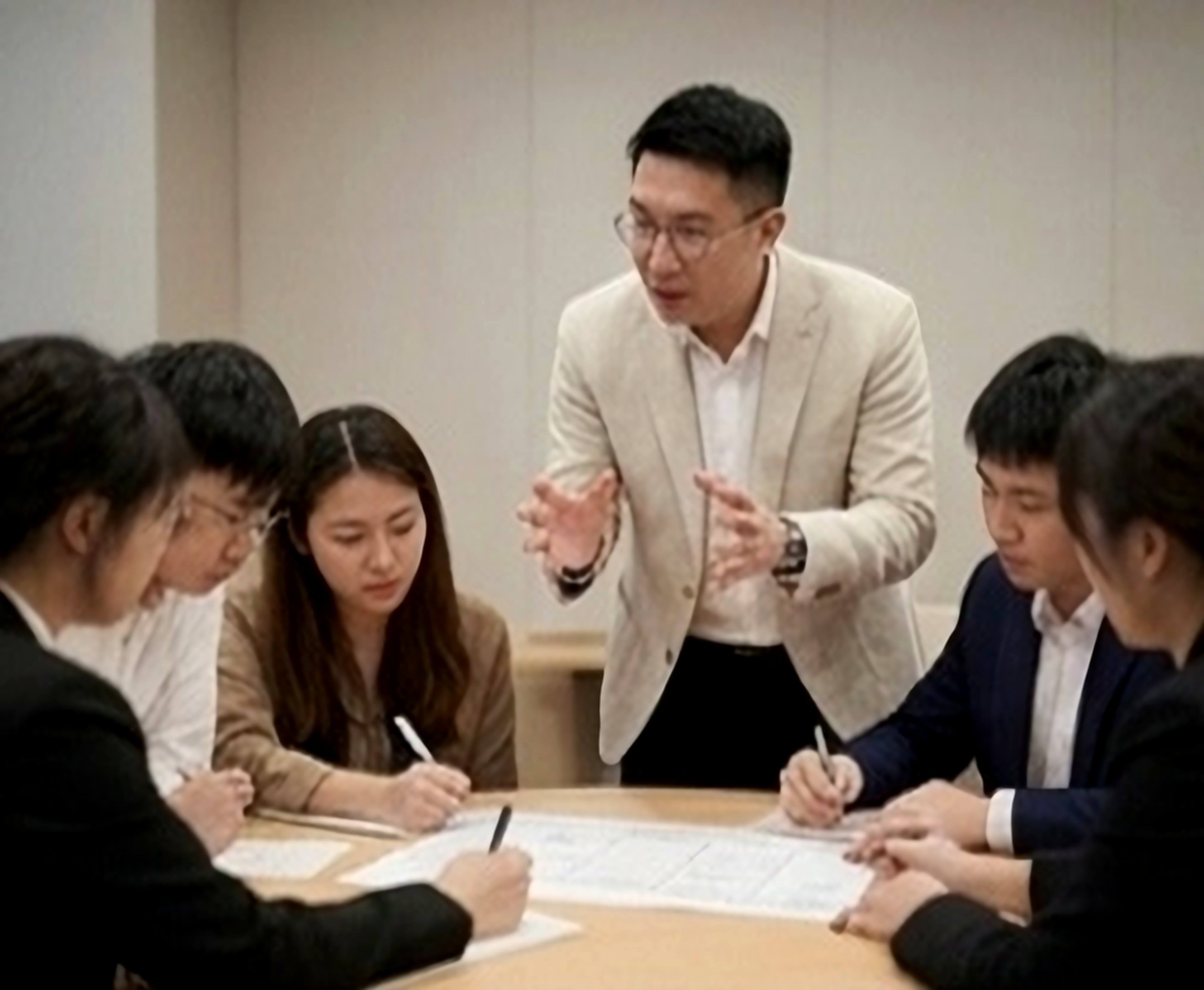 JC Leung delivering Executive Presence training to corporate leaders
