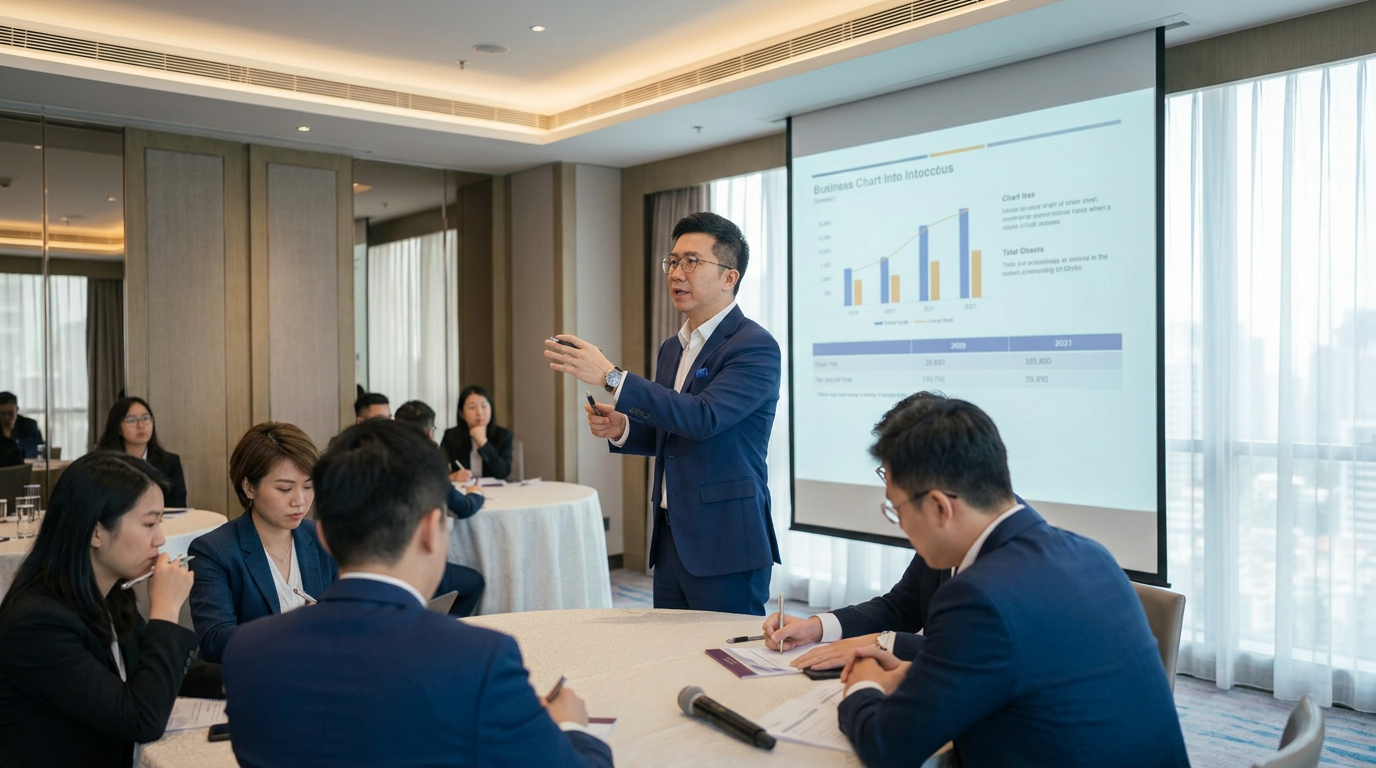 JC Leung facilitating a leadership workshop